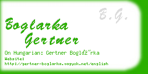 boglarka gertner business card